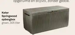 Karwei Keter Springwood opbergbox aanbieding