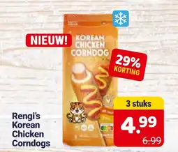 Die 2 Brüder Rengi's Korean Chicken Corndogs aanbieding