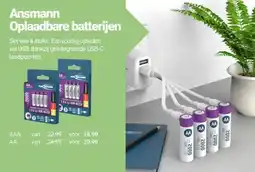 Inter Chalet Ansmann Oplaadbare batterijen aanbieding