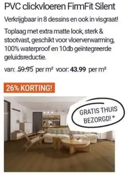 Inter Chalet PVC clickvloeren FirmFit Silent aanbieding
