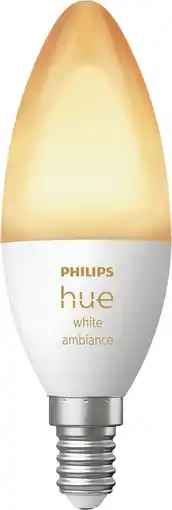 Coolblue Philips Hue Kaarslamp White Ambiance E14 Losse lamp aanbieding