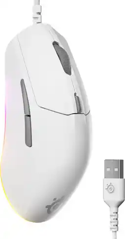 Coolblue SteelSeries Rival 3 Gen 2 Gaming Muis Wit aanbieding