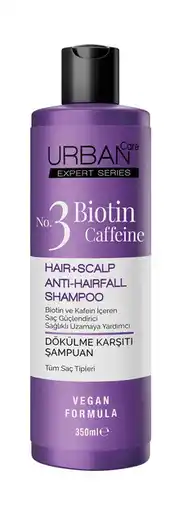 De Online Drogist Urban Care No.3 Biotin Caffeine Hair+Scalp Anti-Hairfall Shampoo 350ML aanbieding