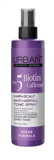 De Online Drogist Urban Care No.5 Biotin Caffeine Hair+Scalp Anti-Hairfall Tonic Spray 200ML aanbieding