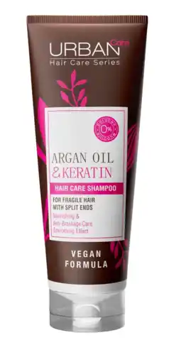 De Online Drogist Urban Care Argan Oil & Keratin Hair Care Shampoo 250ML aanbieding