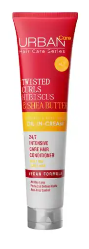 De Online Drogist Urban Care Twisted Curls Hibiscus & Shea Butter Oil-In-Cream 175ML aanbieding