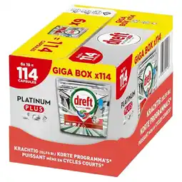 Trekpleister Dreft Platinum Plus Vaatwascapsules aanbieding