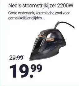 Inter Chalet Nedis stoomstrijkijzer 2200w aanbieding