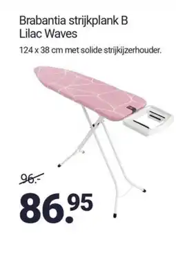 Inter Chalet Brabantia strijkplank b lilac waves aanbieding