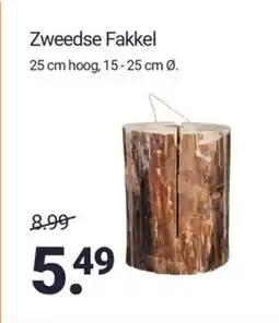 Inter Chalet Zweedse fakkel aanbieding