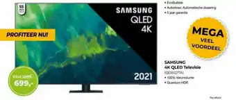 EP Samsung 4K QLED Televisie (QE55Q77A) aanbieding