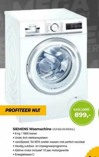 EP Siemens Wasmachine (WM6HXM90NL) aanbieding