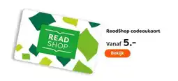 The Read Shop Readshop cadeaukaart aanbieding