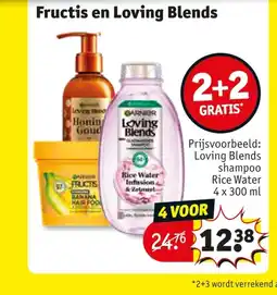 Kruidvat Fructis en Loving Blends aanbieding