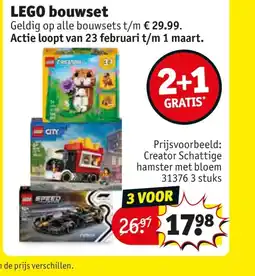 Kruidvat Lego bouwset aanbieding