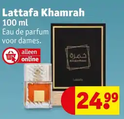 Kruidvat Lattafa Khamrah aanbieding