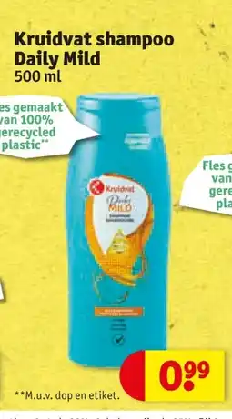 Kruidvat Kruidvat shampoo daily mild aanbieding