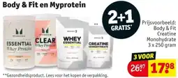 Kruidvat Body & Fit en Myprotein aanbieding