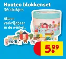 Kruidvat Houten blokkenset aanbieding