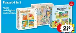 Kruidvat Puzzel 4 in 1 aanbieding