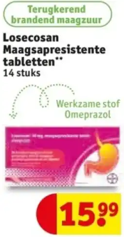 Kruidvat Losecosan Maagsapresistente tabletten aanbieding