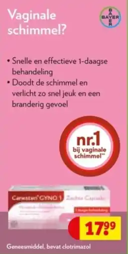 Kruidvat Canesten gyno 1 daagse behandeling creme aanbieding