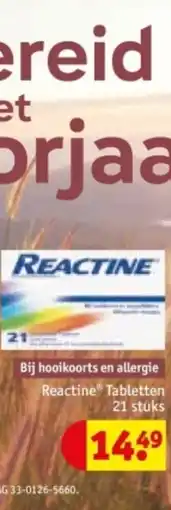Kruidvat Reactine Tabletten aanbieding