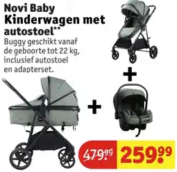 Kruidvat Novi Baby Kinderwagen met autostoel aanbieding