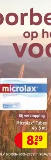 Kruidvat Microlax Tubes aanbieding