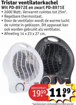 Kruidvat Tristar ventilatorkachel aanbieding
