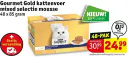 Kruidvat Gourmet Gold kattenvoer mixed selectie mousse aanbieding