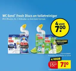 Kruidvat WC Eend Fresh Discs en toiletreiniger aanbieding