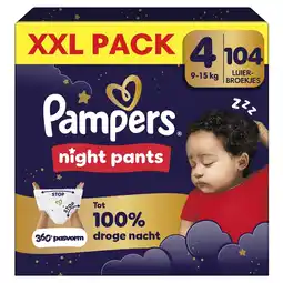 Kruidvat Pampers Night Pants Maat 4 Luierbroekjes aanbieding