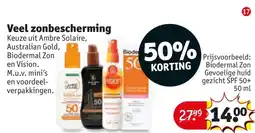 Kruidvat Veel zonbescherming aanbieding