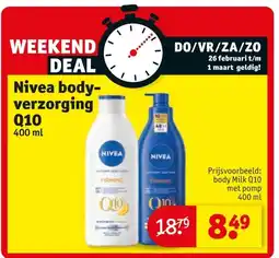 Kruidvat Nivea body verzorging Q10 aanbieding