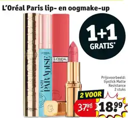 Kruidvat L'Oréal Paris lip- en oogmake-up aanbieding
