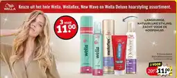 Kruidvat Keuze uit het hele Wella, Wellaflex, New Wave en Wella Deluxe haarstyling assortiment. aanbieding