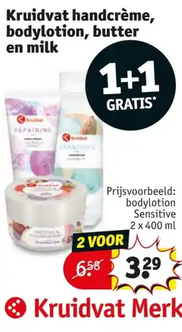 Kruidvat Kruidvat handcrème, bodylotion, butter en milk aanbieding