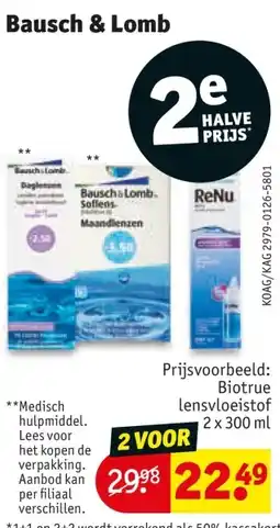 Kruidvat Bauscha Lomb aanbieding