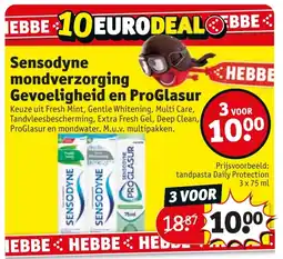Kruidvat Sensodyne mondverzorging Gevoeligheid en ProGlasur aanbieding
