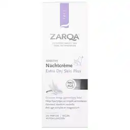 Trekpleister Zarqa Sensitive Extra Dry Skin Plus Nachtcrème aanbieding