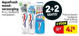 Kruidvat Aquafresh mond- verzorging aanbieding