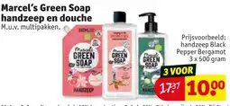Kruidvat Marcel's Green Soap handzeep en douche aanbieding