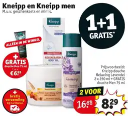 Kruidvat Kneipp en Kneipp men aanbieding