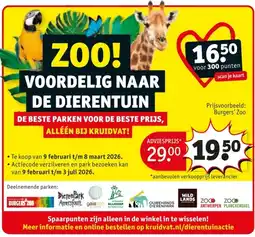 Kruidvat Zoo! voordelig naar de dierentuin aanbieding