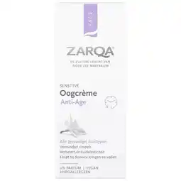 Trekpleister Zarqa Sensitive Anti-Age Oogcrème aanbieding
