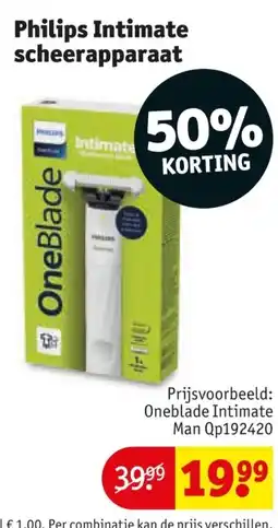 Kruidvat Philips Intimate scheerapparaat aanbieding