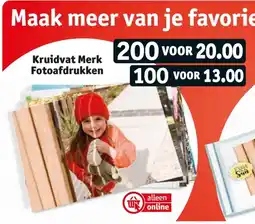 Kruidvat Kruidvat Merk Fotoafdrukken aanbieding