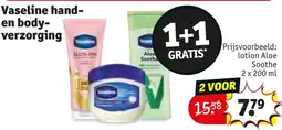 Kruidvat Vaseline hand en body verzorging aanbieding