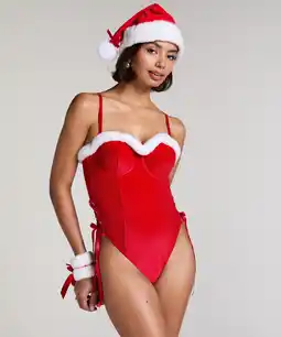 Hunkemoller Hunkemöller Body Jovie Rood aanbieding